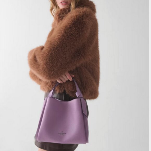 Kate Spade Knott Convertible Carryall Medium Crossbody Tote Purse NWT Wisteria - Picture 4 of 7